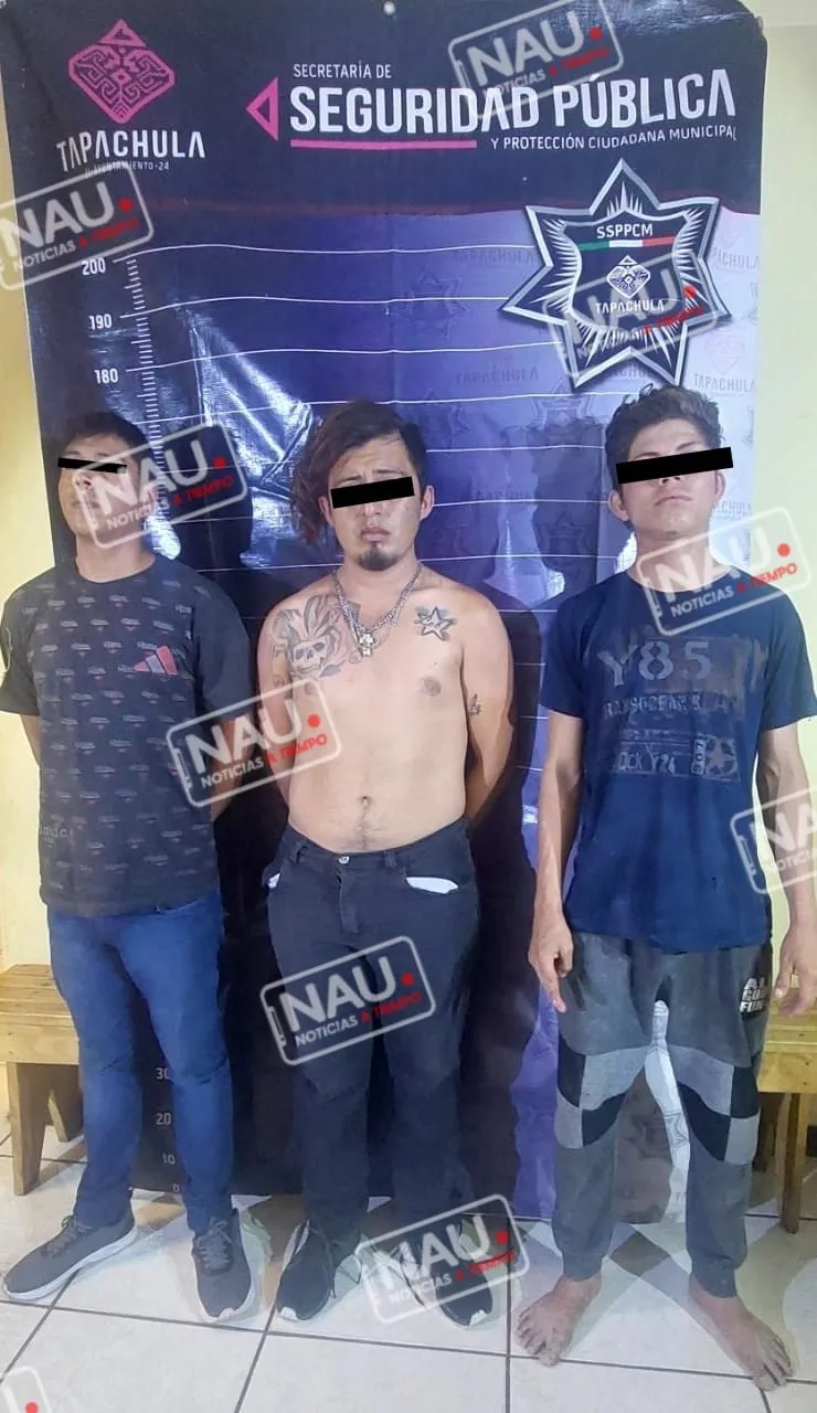 Detienen a presuntos integrantes de la banda “Los Chuchos”.