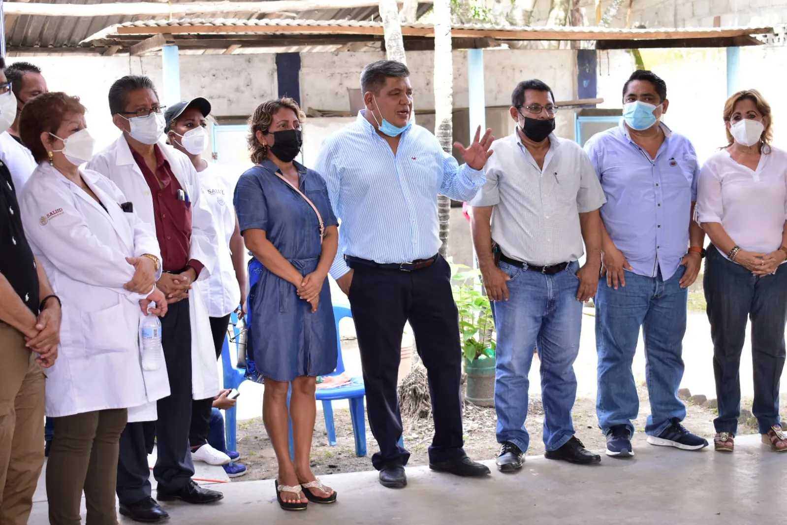 En Huixtla se instala Caravana de la Salud.