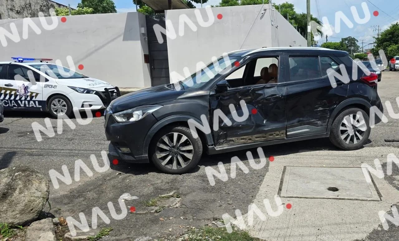 Motociclista resulta lesionado en accidente vial