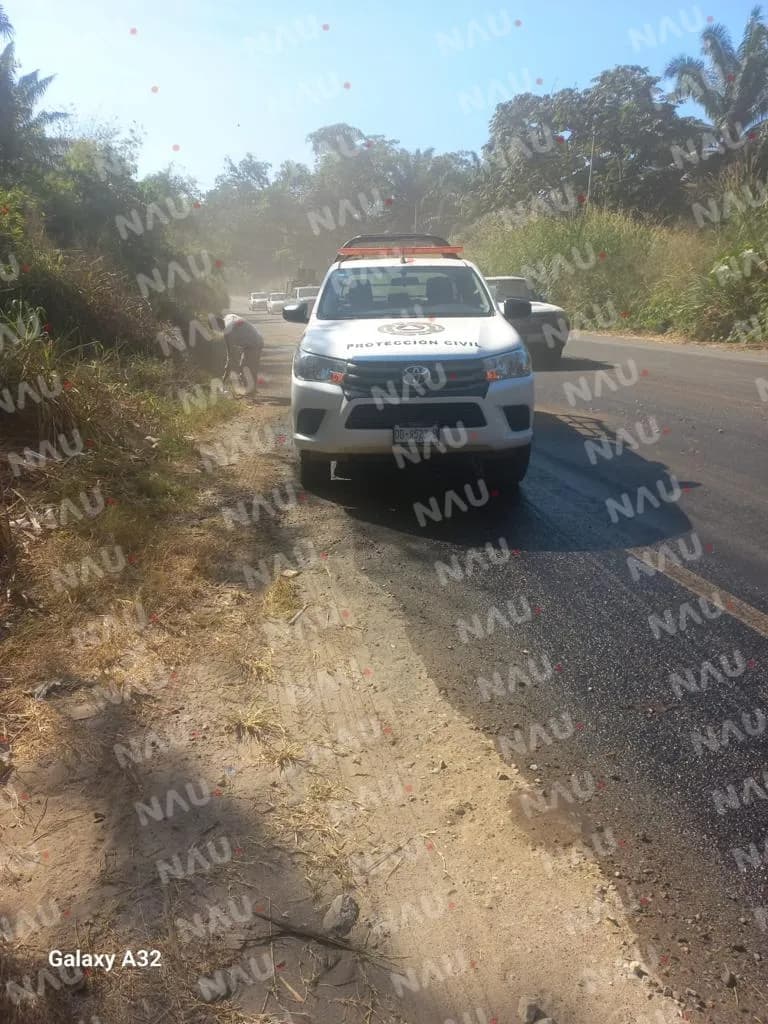 Reportan derramamiento de combustible en El Libramiento Sur poniente de Tapachula