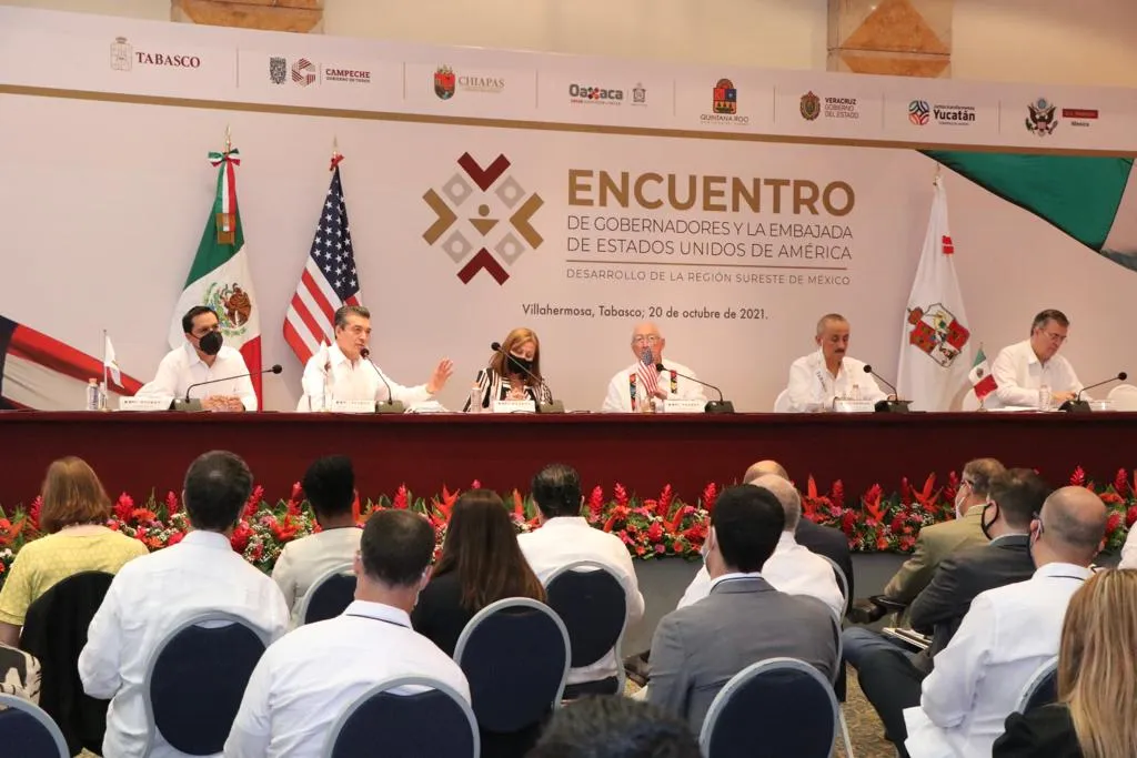 Junto a los gobiernos de México y EUA, trabajamos para impulsar el desarrollo del Sur-Sureste: Rutilio Escandón