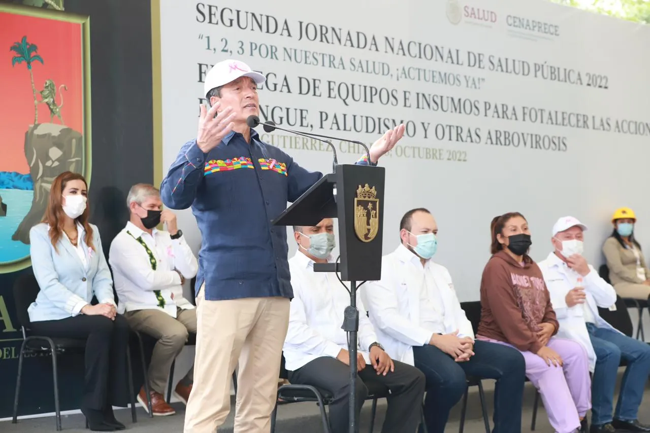 Rutilio Escandón encabeza inicio de la Segunda Jornada Nacional de Salud Pública 2022