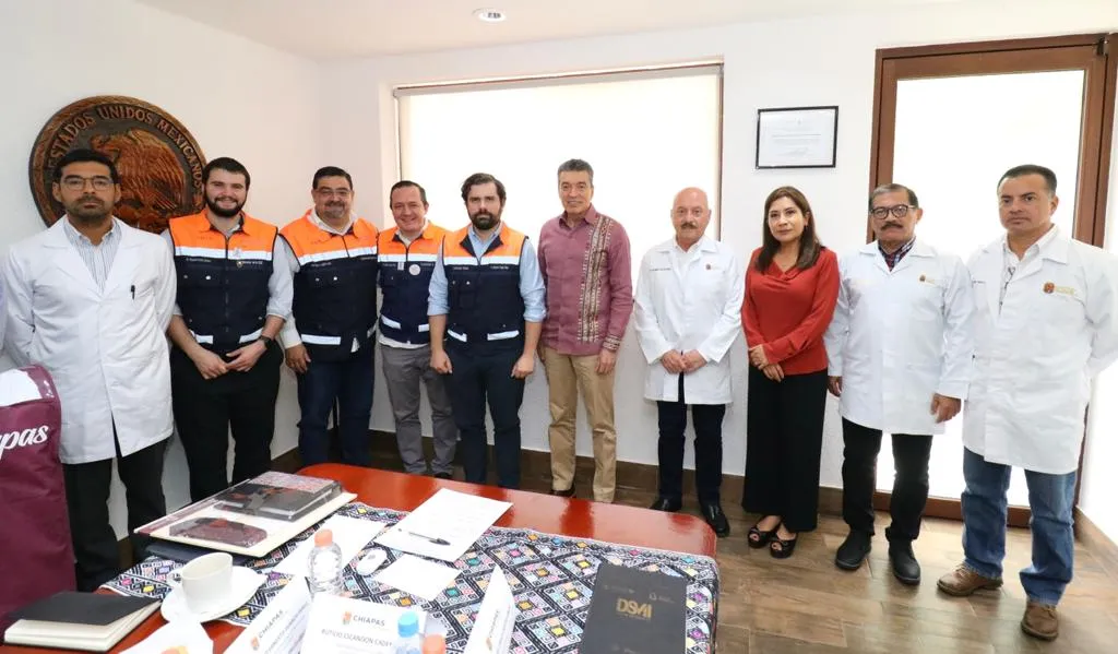 Rutilio Escandón y Alejandro Svarch concretan acciones para el funcionamiento del IMSS Bienestar en Chiapas