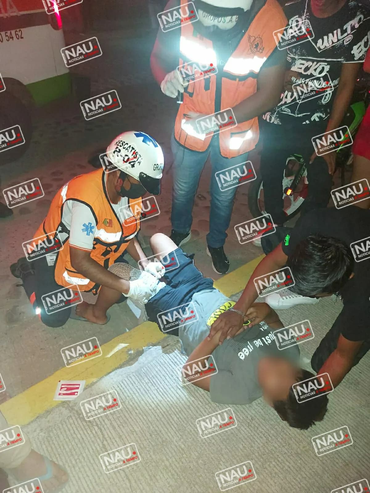 Joven lesionado al caer de bicicleta en Milenio.