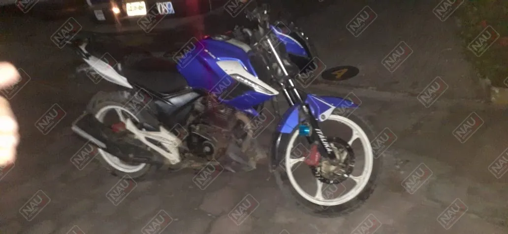 Detienen a una persona con una motocicleta con reporte de robo