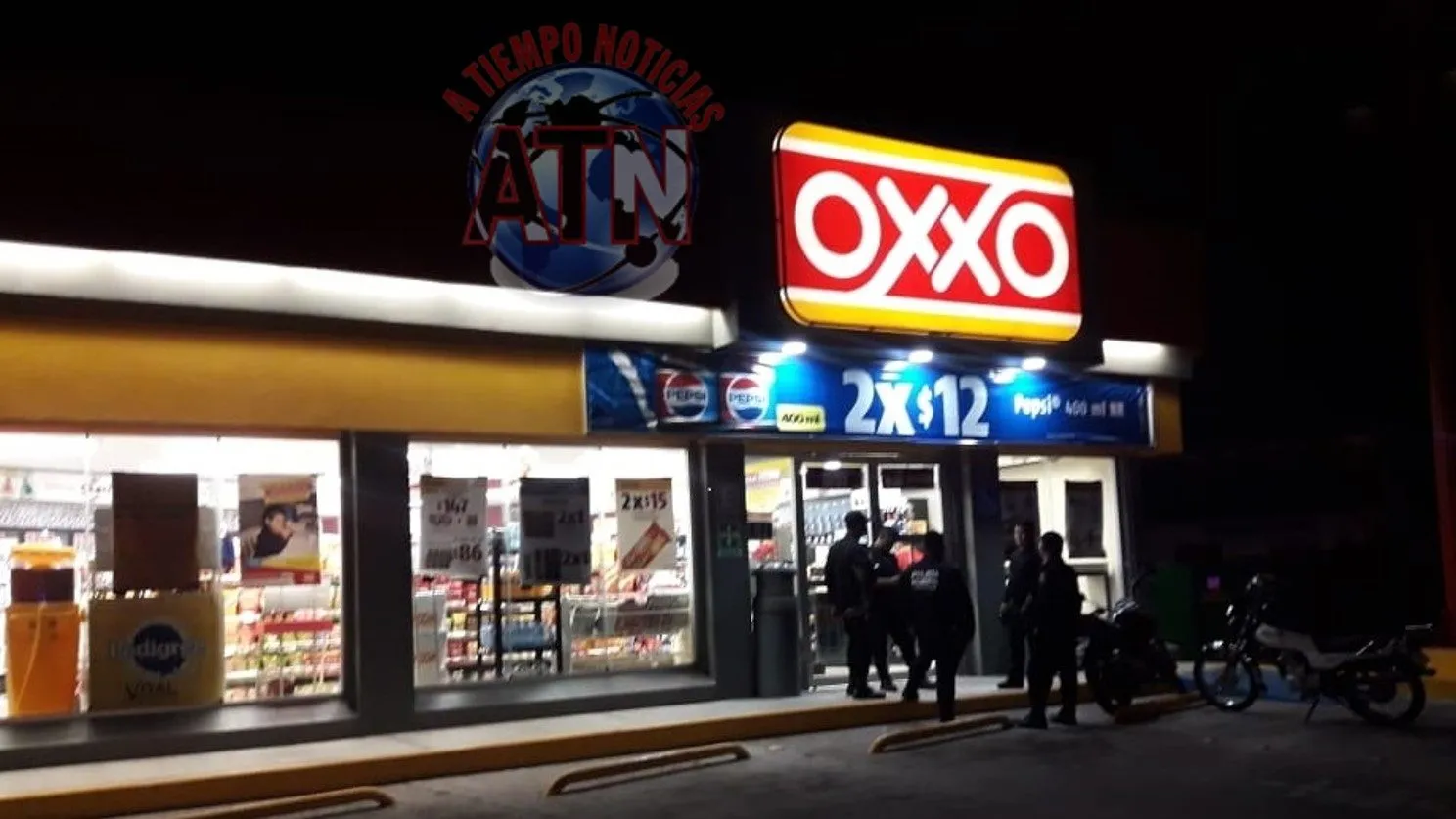 Maras asaltan tienda Oxxo