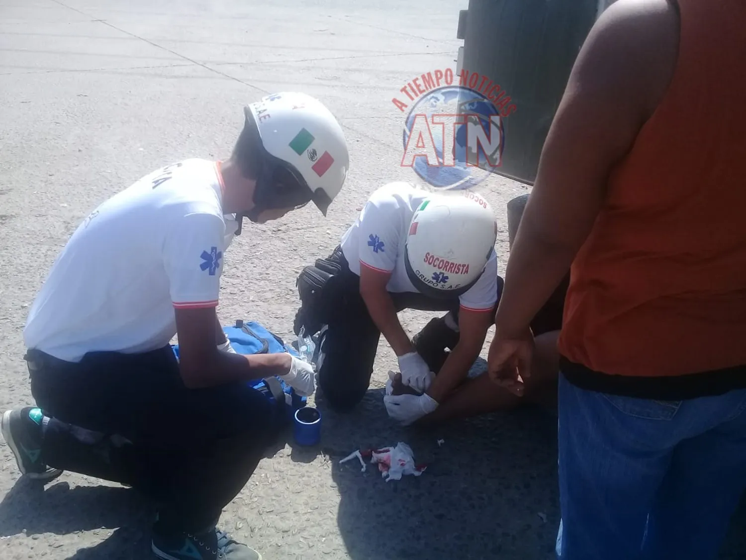 Menor lesionada con una Varilla