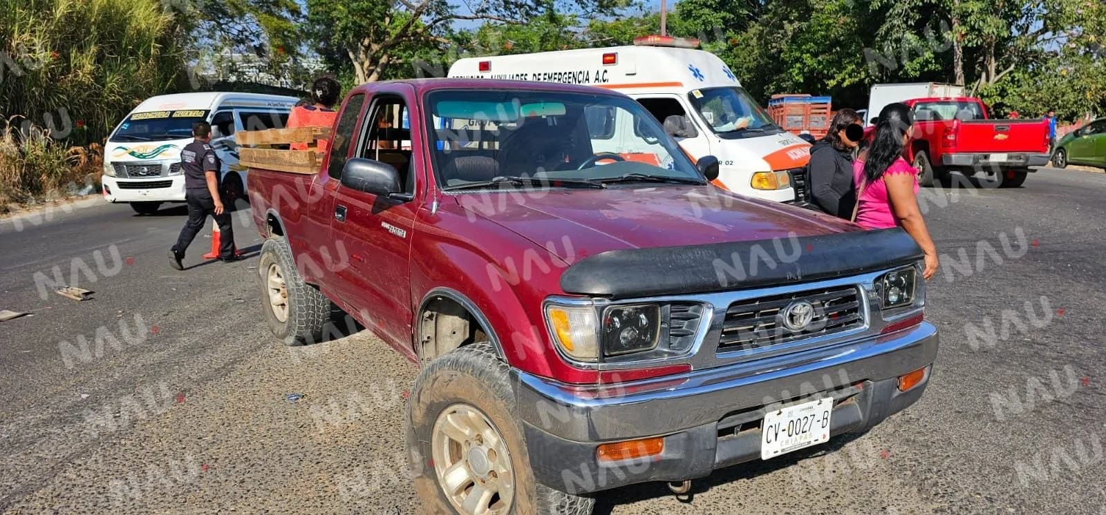 Cuatro Personas Heridas en Colisión en Tapachula