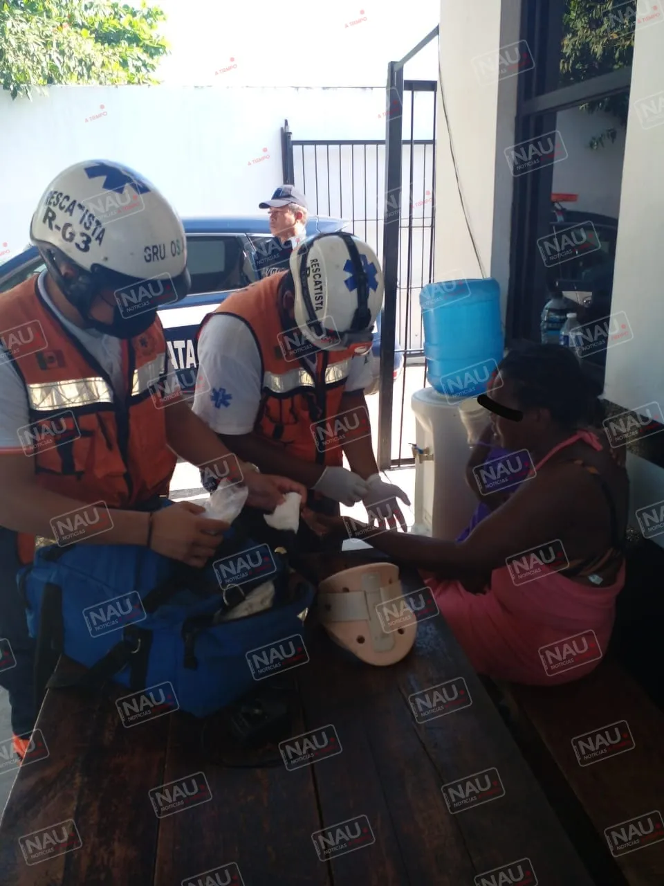 Haitiana fue lesionada de una cuchillada en la mano por su esposo