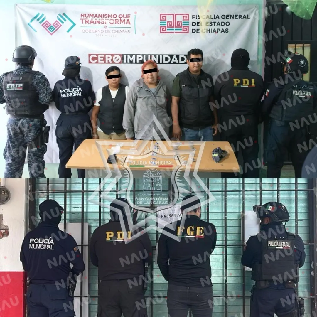 Cateo en tienda de abarrotes deja tres personas detenidas por presunta posesión de drogas