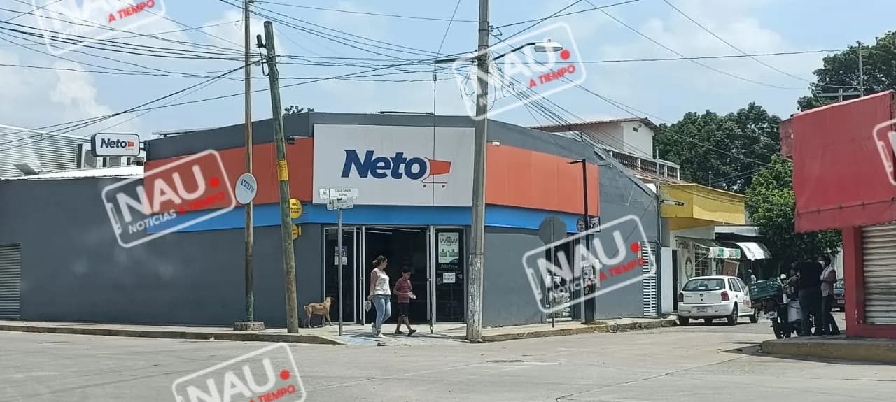 Asaltan tienda Don Neto de La Joya en Tapachula.