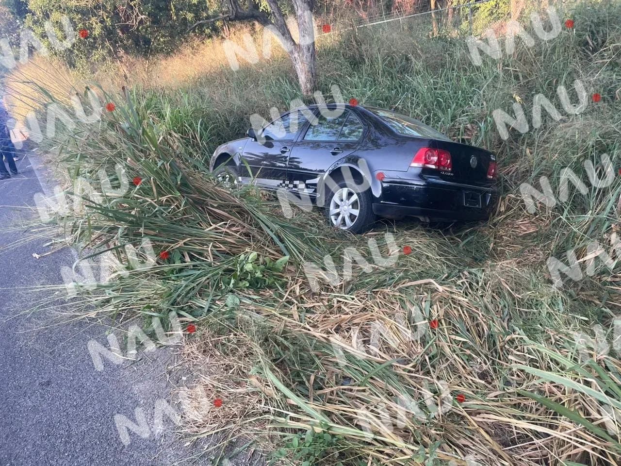 Por exceso de velocidad se salió de la carretera