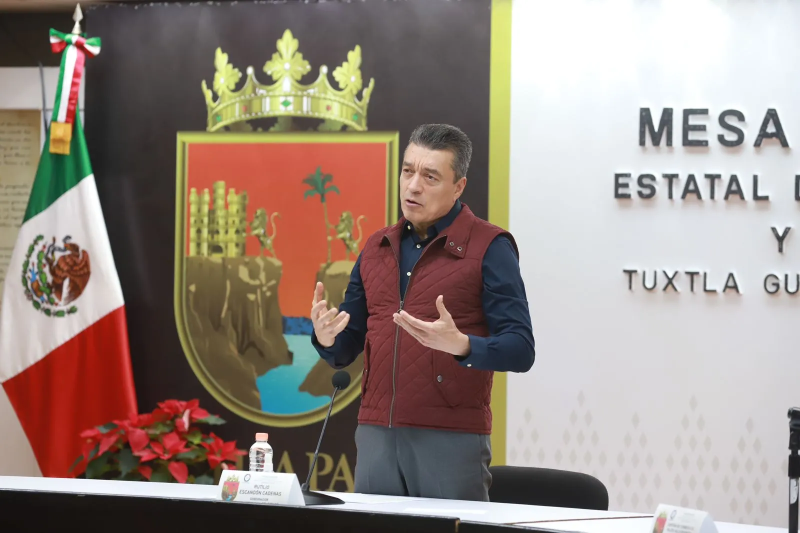 Reitera Rutilio Escandón llamado a la prevención ante bajas temperaturas y fuertes vientos