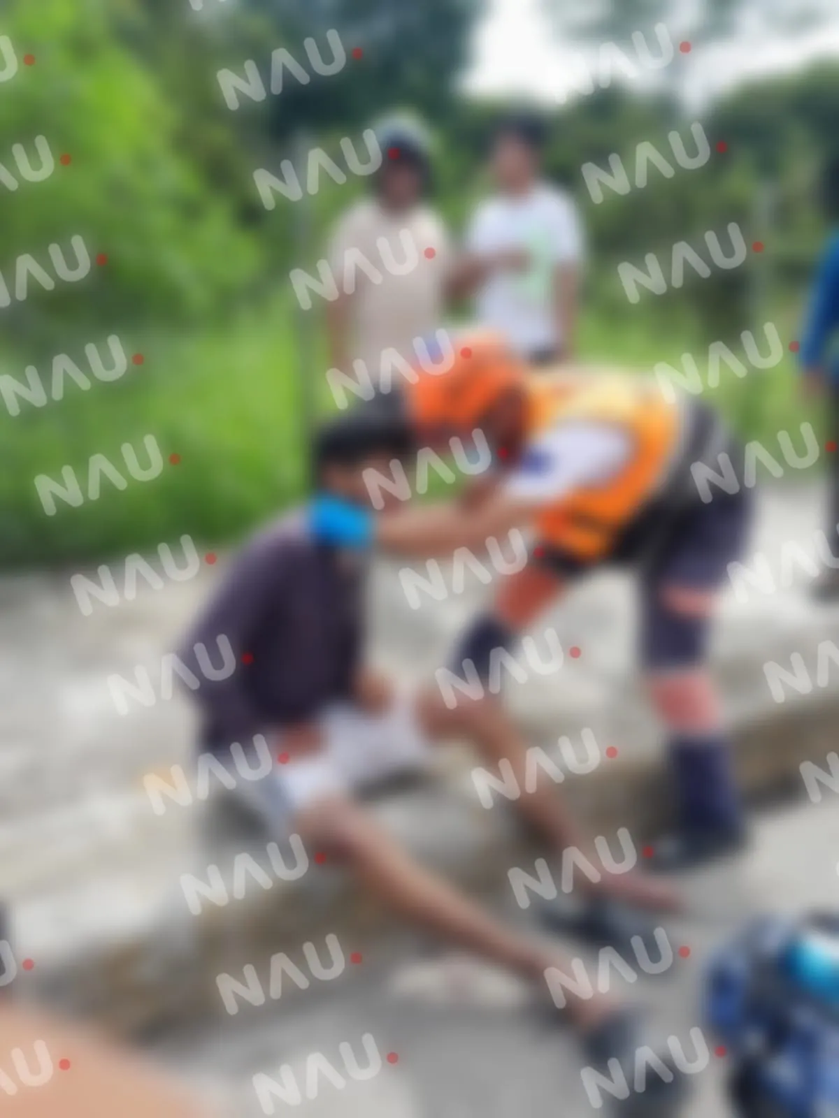 Accidente de motocicleta deja a joven herido en Tapachula