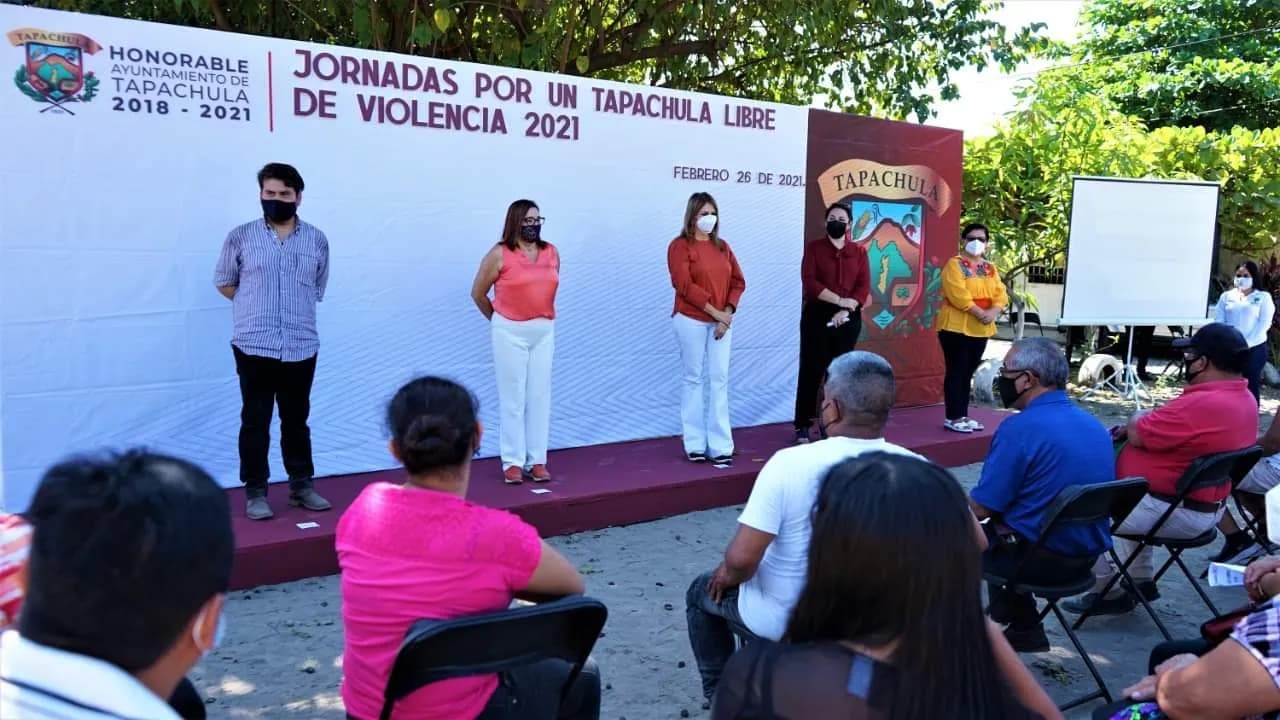AYUNTAMIENTO CONTINÚA LAS JORNADAS POR UN TAPACHULA LIBRE DE VIOLENCIA EN COLONIAS