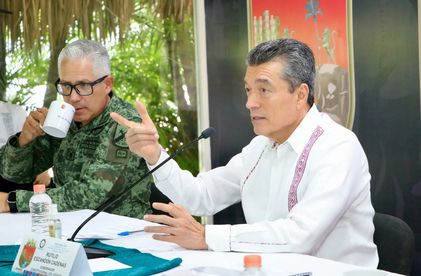 Todas las autoridades están atentas para proteger a la población ante lluvias en Chiapas: Rutilio Escandón