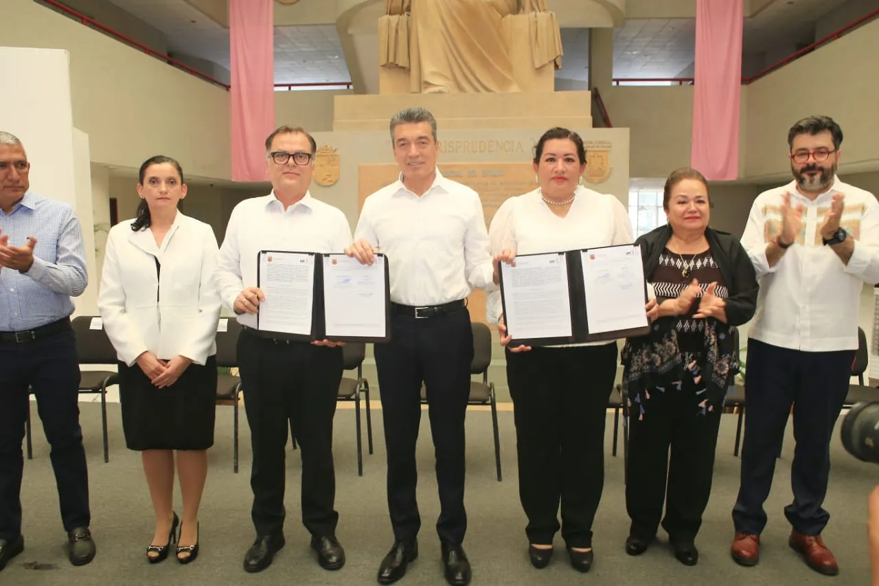 Atestigua Rutilio Escandón firma para garantizar el cumplimiento de Ley 3 de 3 contra la Violencia de Género