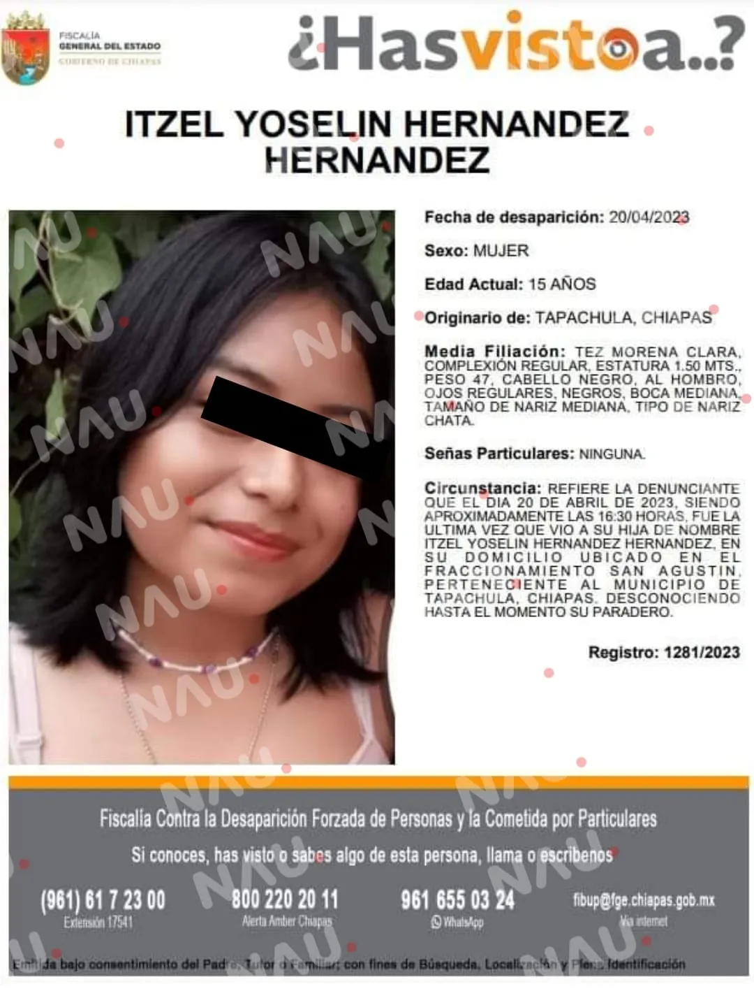 Localizan a menor que se fue de su casa