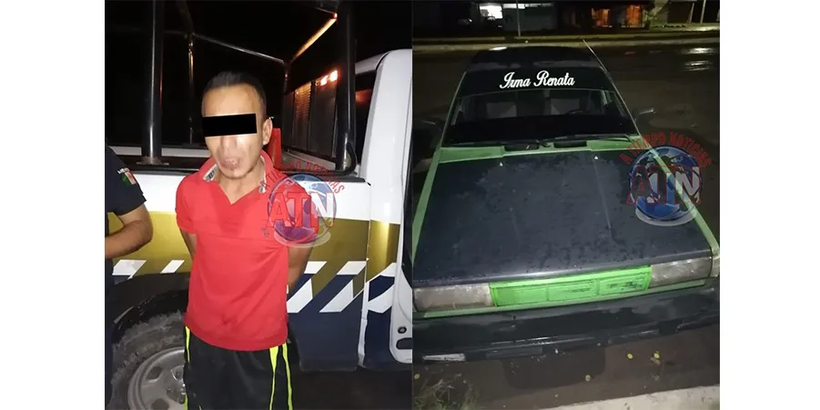 Detenido con vehículo robado quedó por delito menor