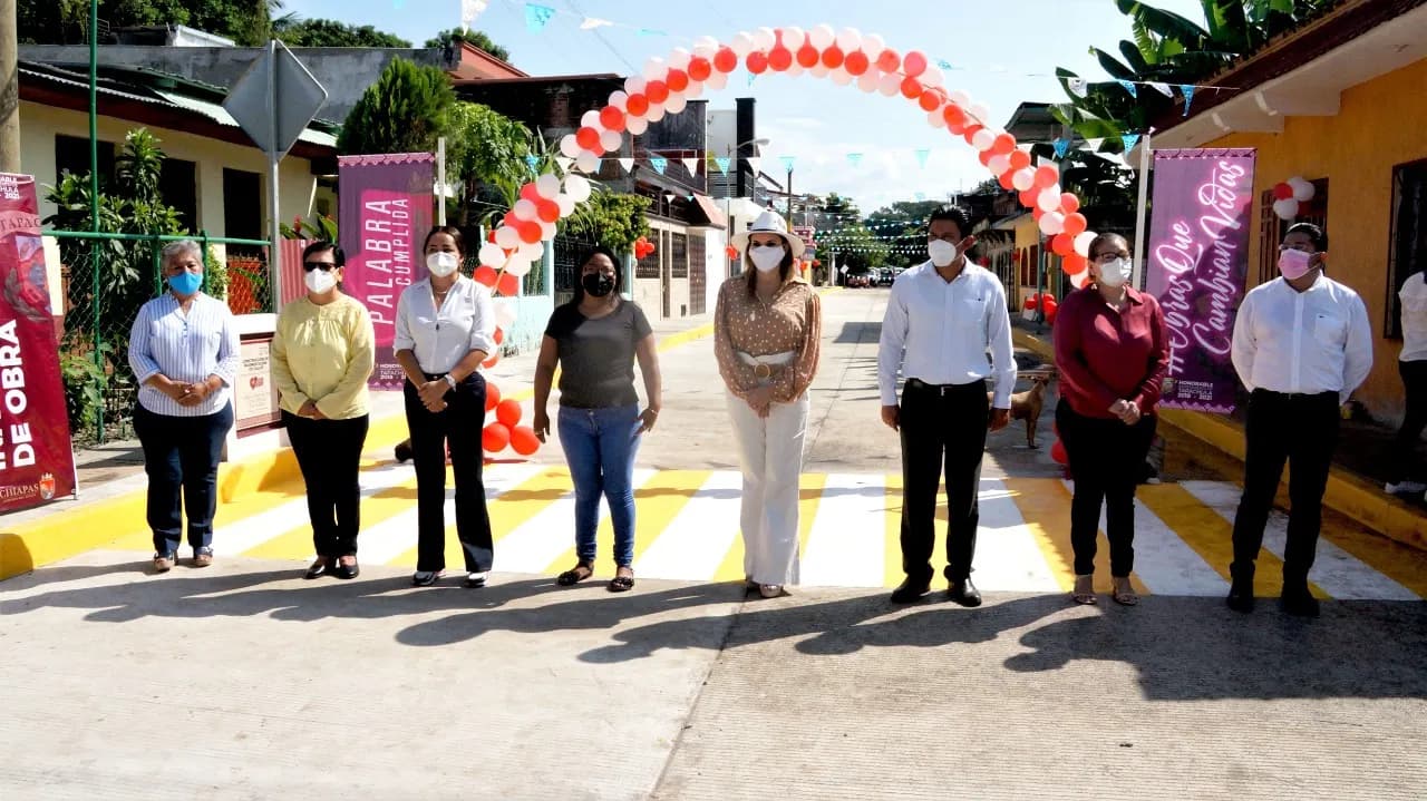 AYUNTAMIENTO DE TAPACHULA ENTREGA PRIMERA OBRA DEL EJERCICIO 2021 EN LA COLONIA BRISAS DEL TEXCUYUAPAN