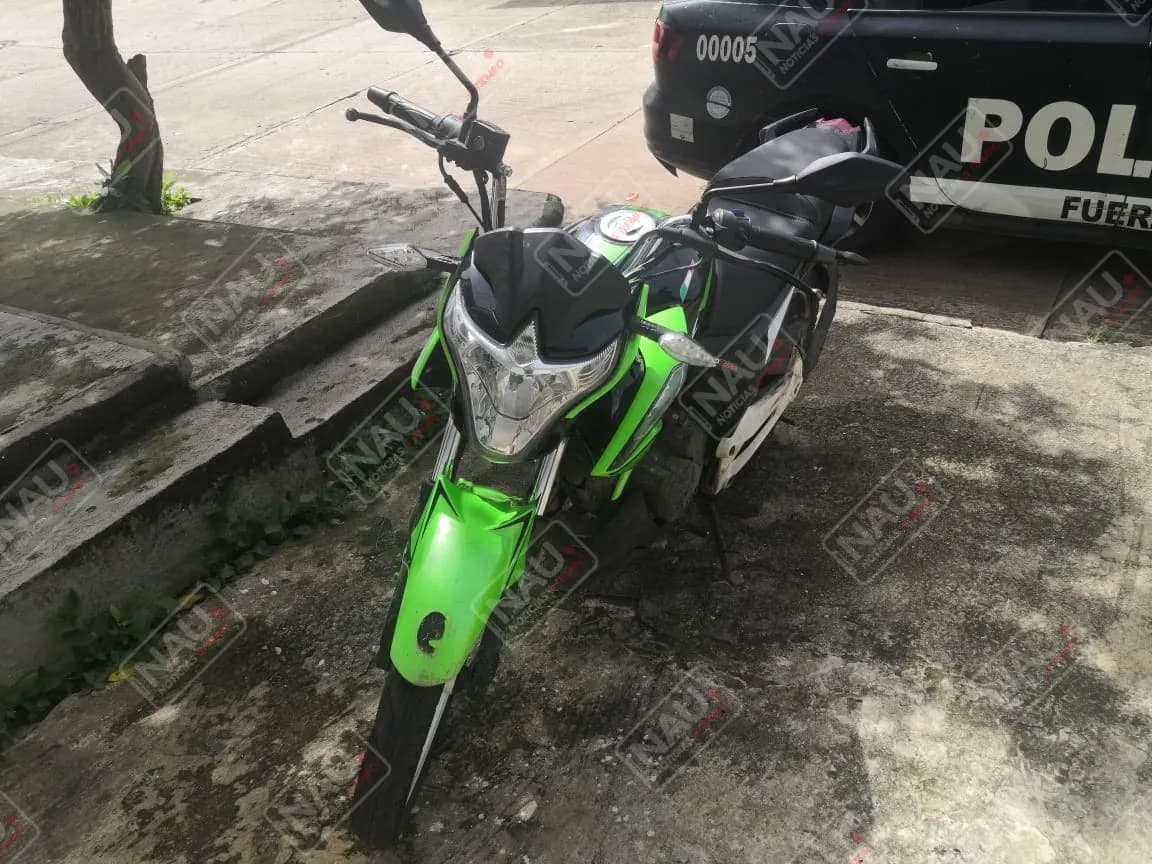 Llevaba motocicleta con reporte de robo