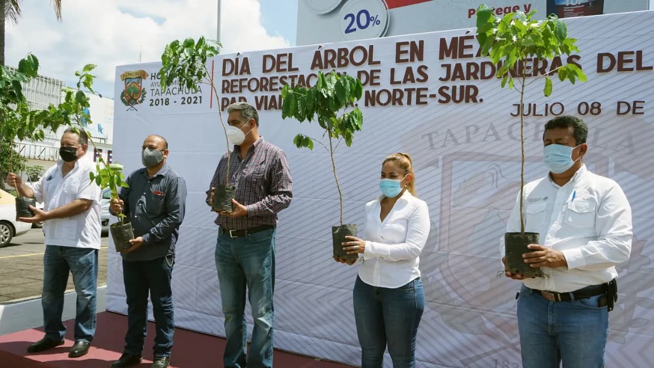 CON ACCIONES DE REFORESTACIÓN CELEBRA EL AYUNTAMIENTO DE TAPACHULA “DÍA DEL ÁRBOL EN MÉXICO”