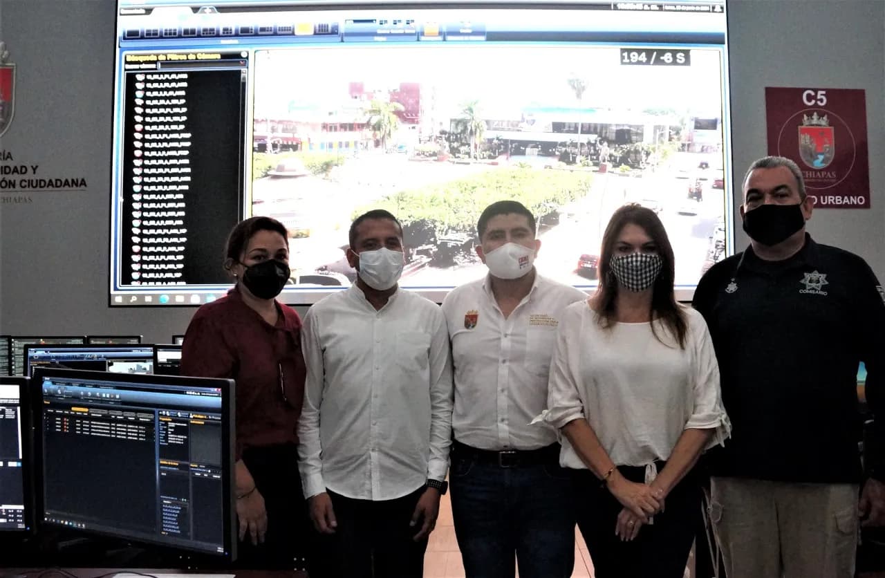 AYUNTAMIENTO DE TAPACHULA Y C5 COORDINAN ACCIONES PARA LA SEGURIDAD