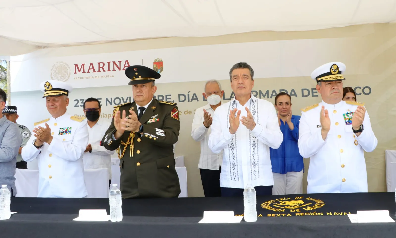 La Marina Armada de México, ejemplo de lealtad y amor por Chiapas y México: Rutilio Escandón