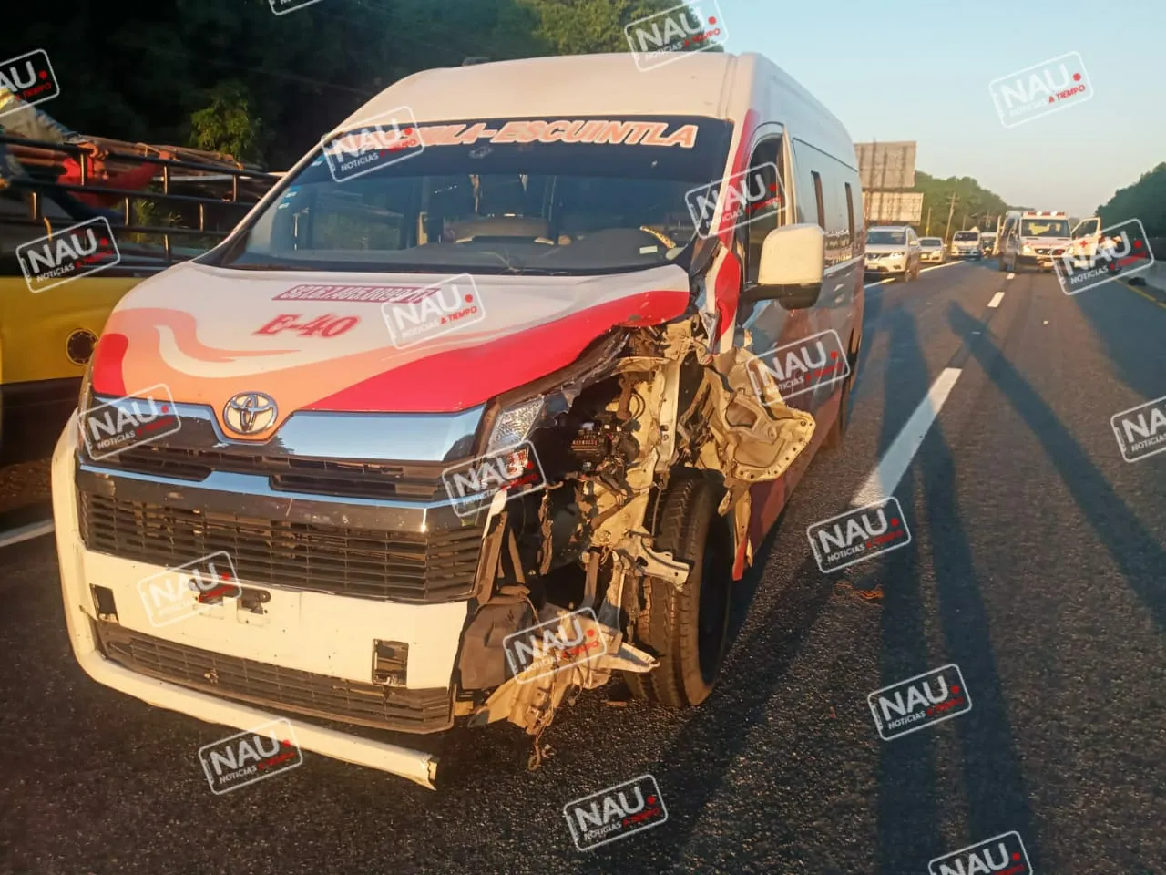 Dos lesionados deja accidente sobre la carretera Huixtla – Tapachula.
