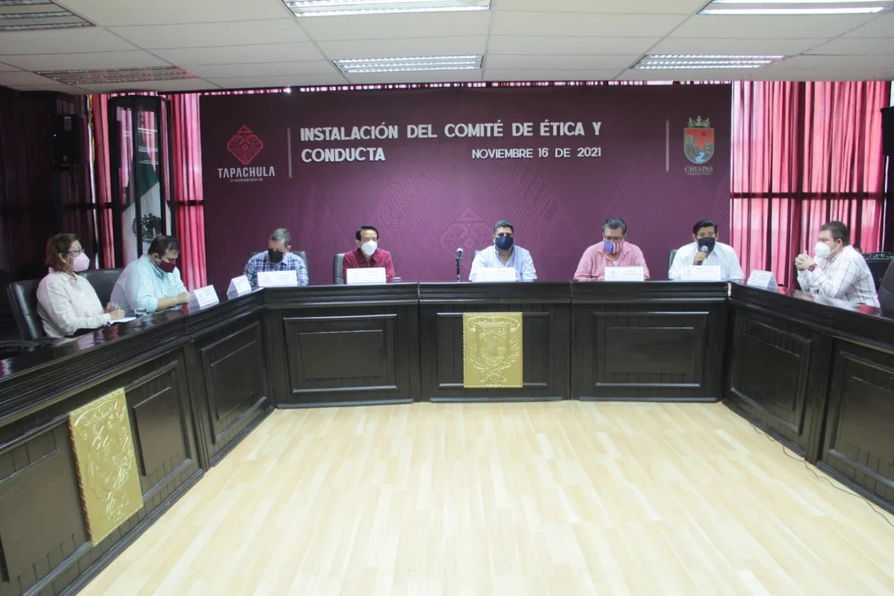 AYUNTAMIENTO DE TAPACHULA INSTALÓ EL COMITÉ DE ÉTICA Y CONDUCTA DE LA ADMINISTRACIÓN 2021-2024