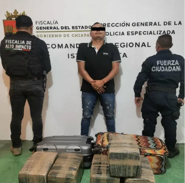 Detiene FGE a implicado en delito contra la salud en Arriaga