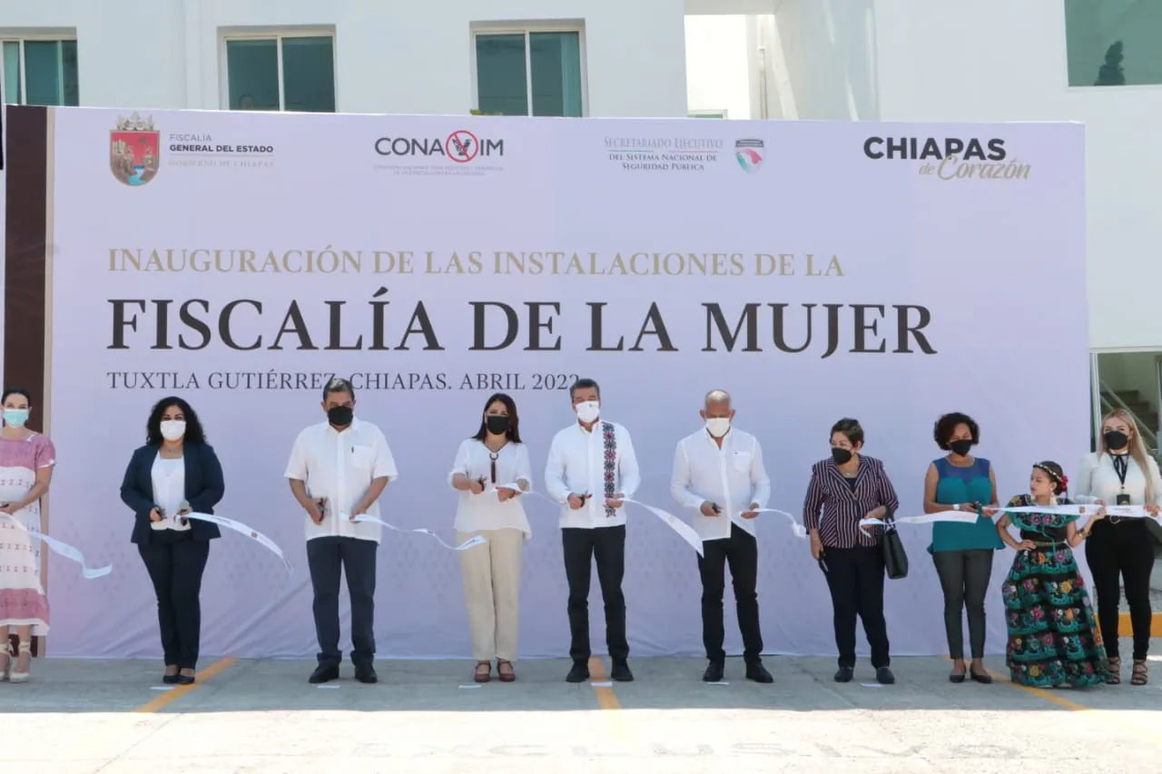 Inaugura Rutilio Escandón instalaciones de la Fiscalía de la Mujer en Chiapas