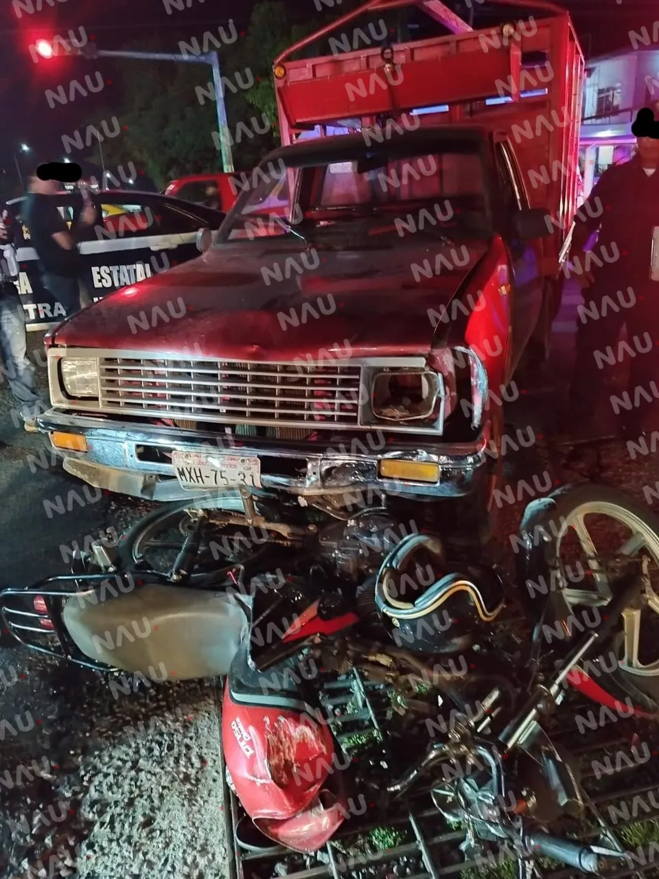 Accidente deja dos lesionados