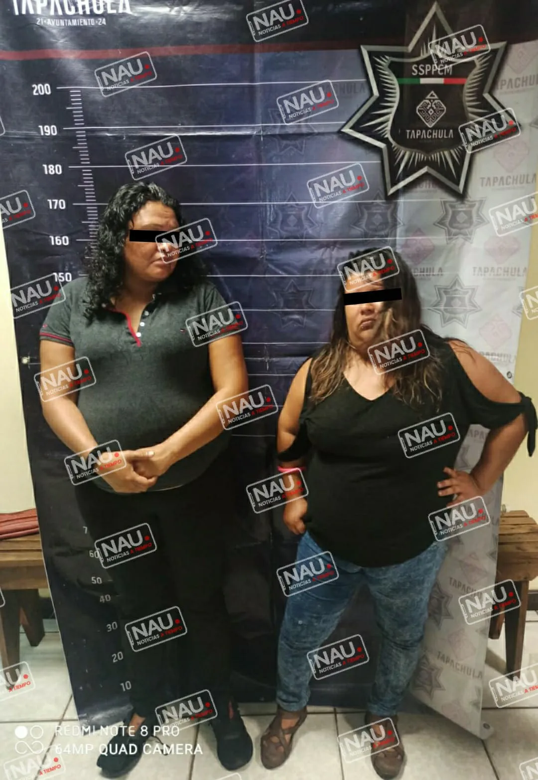 Las acusaron de robo de ropa de paca.