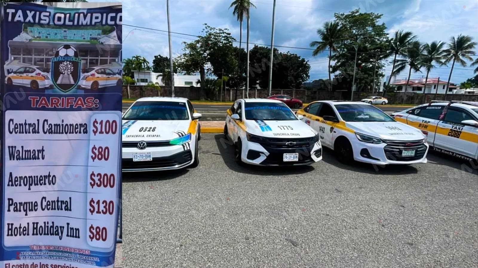 TAXIS OLÍMPICO PUBLICAN TARIFAS PARA APOYAR A PAISANOS REPATRIADOS EN TAPACHULA