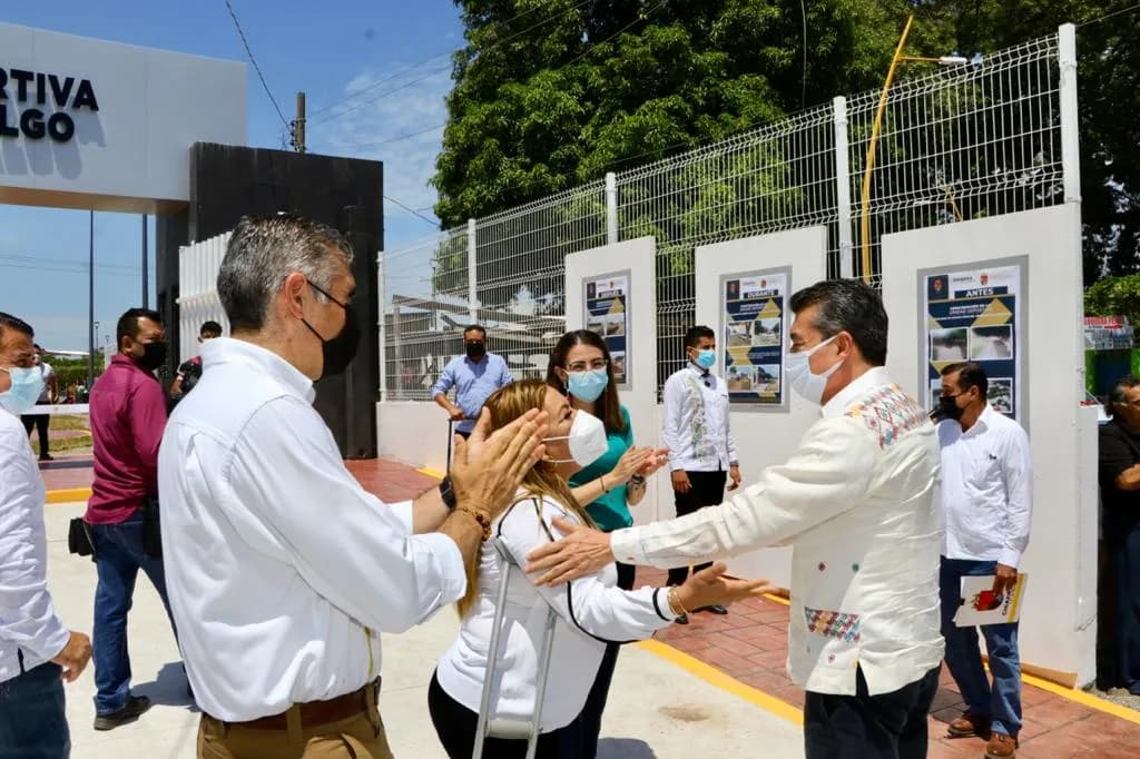 En Suchiate, Rutilio Escandón inaugura Unidad Deportiva Municipal digna y segura