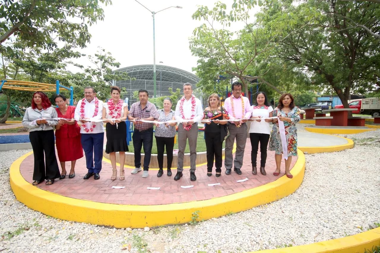En Tuxtla Gutiérrez, Rutilio Escandón moderniza el Parque Público de la colonia Pedregal San Antonio