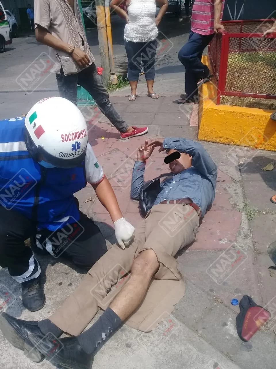 Vehículo no identificado atropella a motociclista
