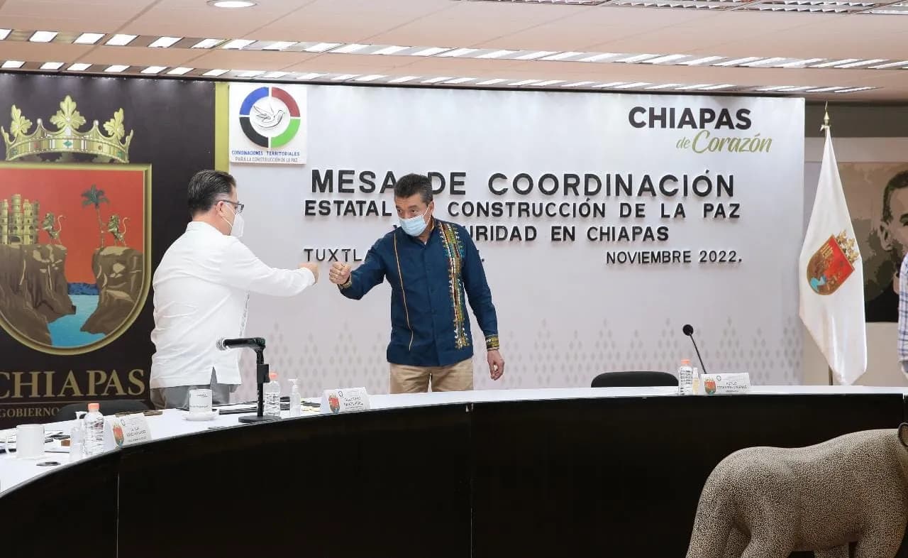 En la Mesa de Seguridad, Rutilio Escandón convoca a la población a vacunarse contra la influenza