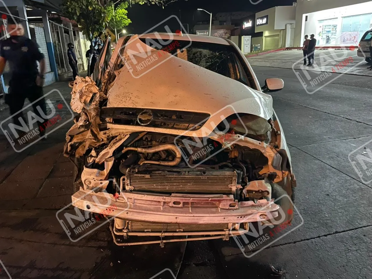 Choque por alcance deja solo daños