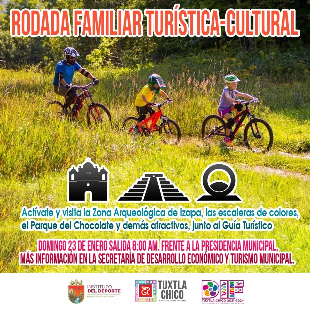 ¿Te gusta la cultura y el deporte? ¡Ven en familia y participa en la “Rodada Familiar Turística – Cultural”!