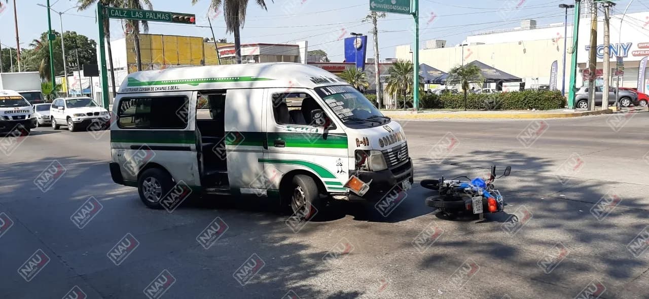 Colectiva Embiste a Motociclista