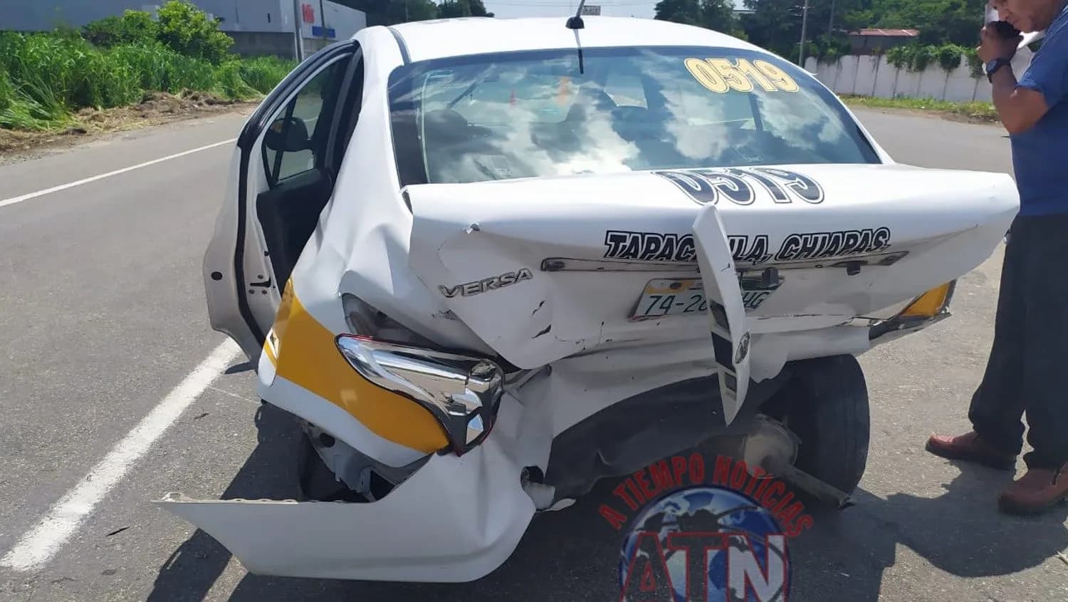Una lesionada deja accidente en la carretera costera