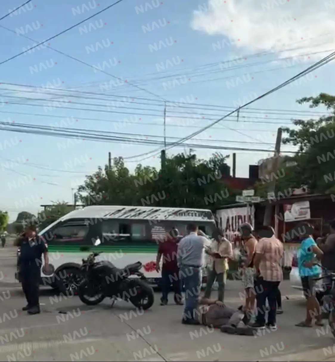 Accidente de tránsito en Tapachula deja a motociclista lesionado