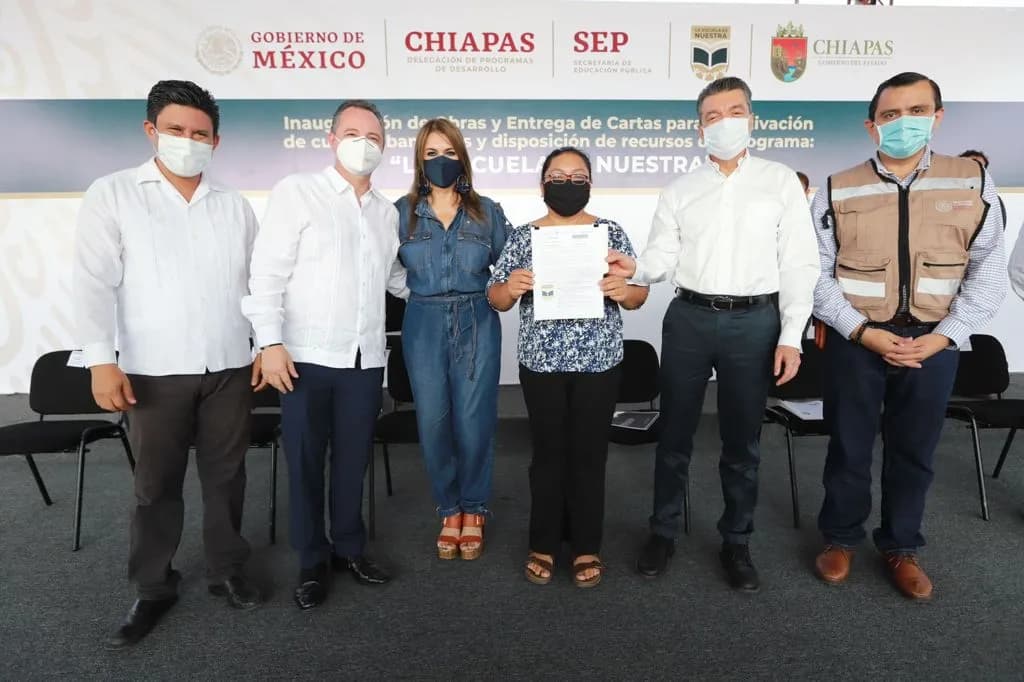 Rutilio Escandón reconoce a Comités Escolares por aprovechar los recursos a favor de la niñez