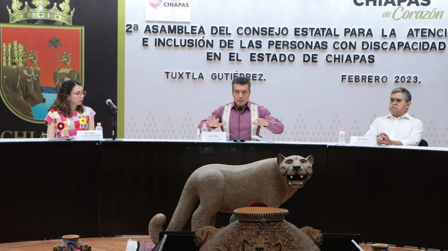 Encabeza Rutilio Escandón 2ª Asamblea del Consejo Estatal para la Atención e Inclusión de Personas con Discapacidad