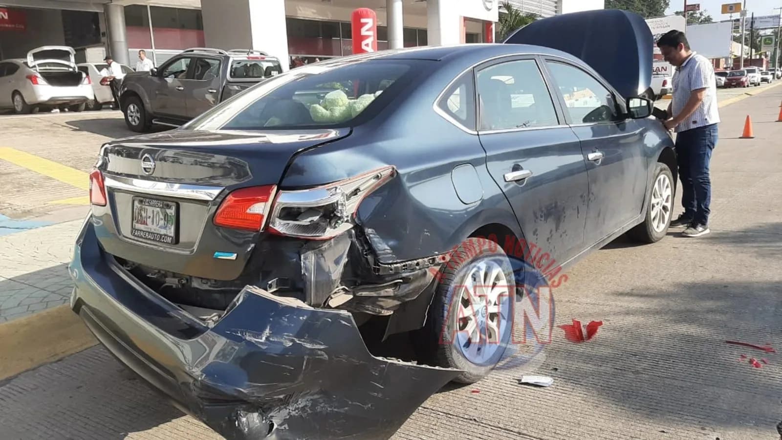 Solo daños en aparatoso accidente