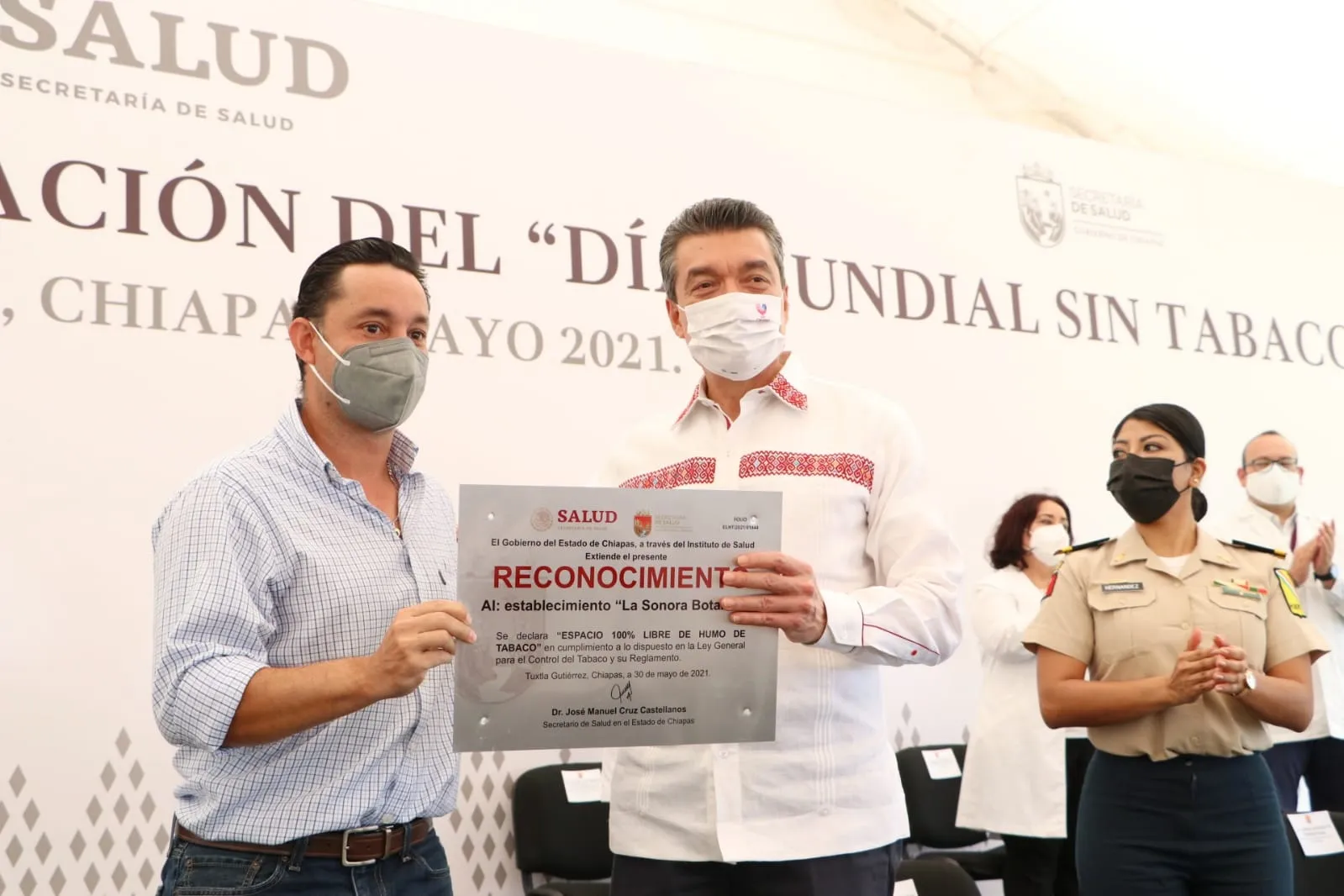 Chiapas consolida esfuerzos para contar con más espacios 100 % libres de humo de tabaco