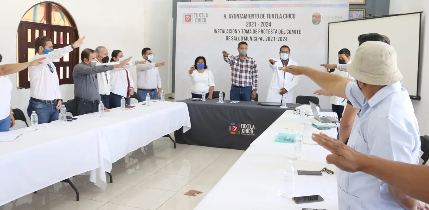 Tomó protesta el Comité de Salud Municipal 2021- 2024 en Tuxtla Chico