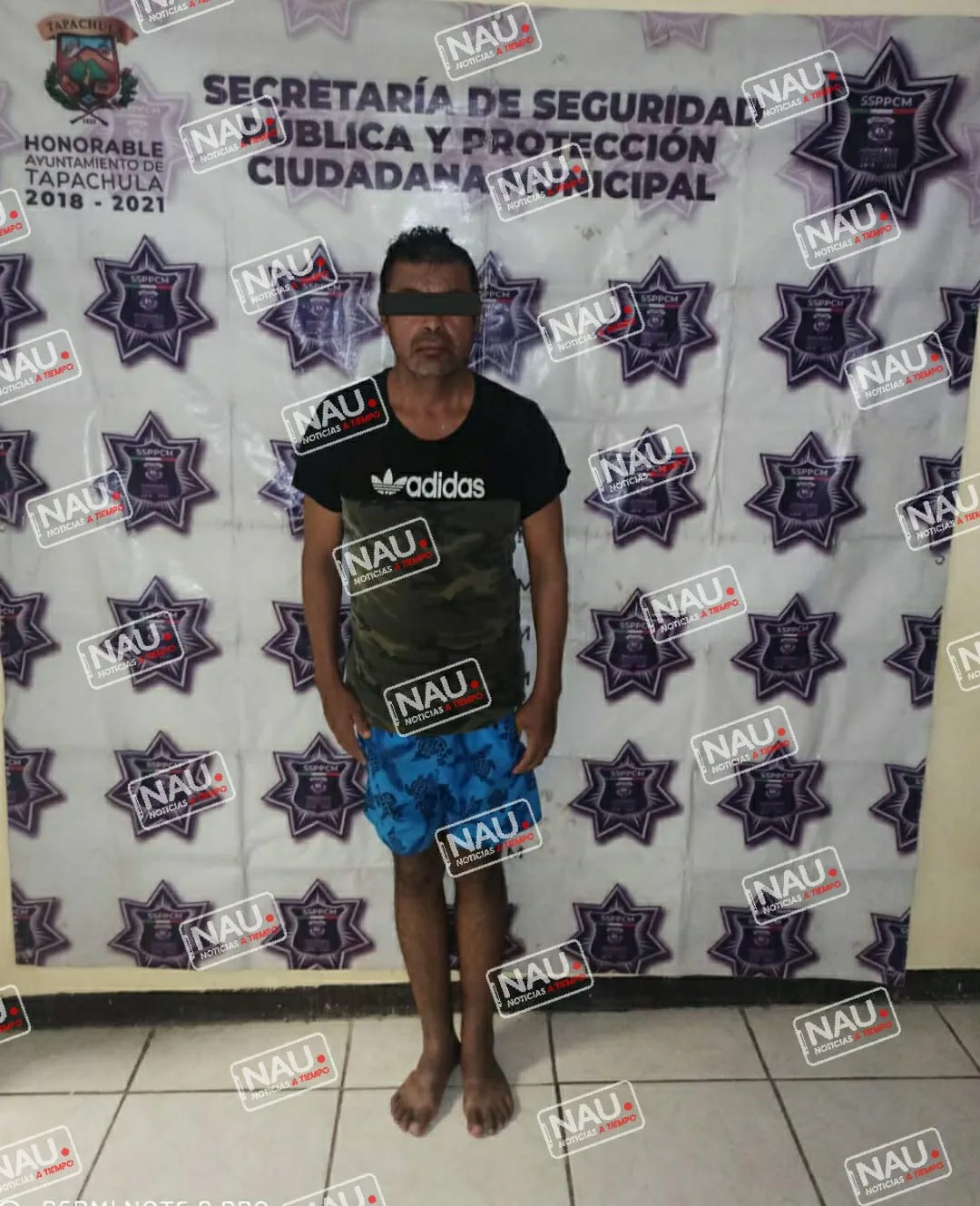 Detienen a sujeto acusado de lesiones y violencia familiar.